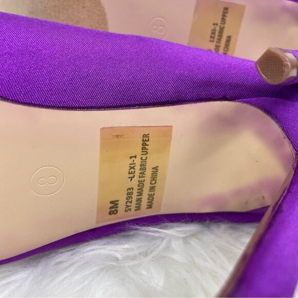 Cape Robbin | pink Lycra Slip on booties 8M 4 1/2” heel, Lexy -1 - Picture 4 of 8